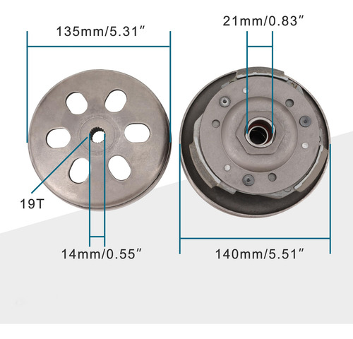 Clutch Completo Cs 125 150cc Ds Xs Gs Ws Italika Motonetas