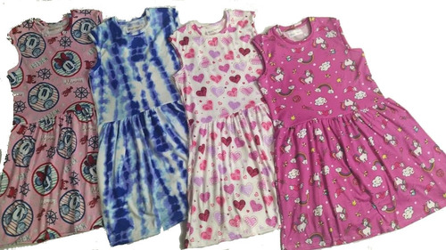 Vestidos Cotton Niñas Casual Fiesta Piñatas