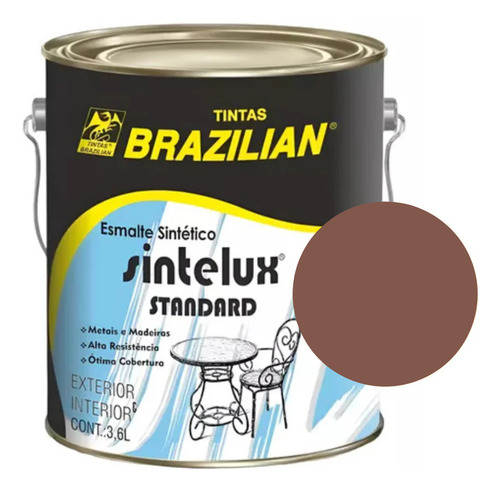 Esmalte Sintético Brilhante Tabaco 3,6l Brazilian
