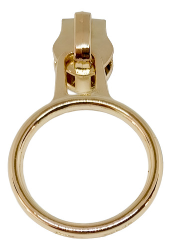 Carro Tirador Cierre De Nylon N°5, Color Dorado Pack 10 Unid