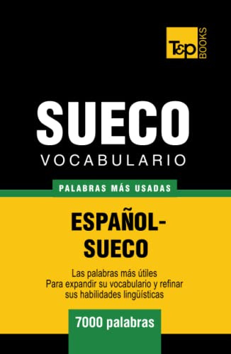 Vocabulario Español-sueco - 7000 Palabras Mas Usadas -spanis