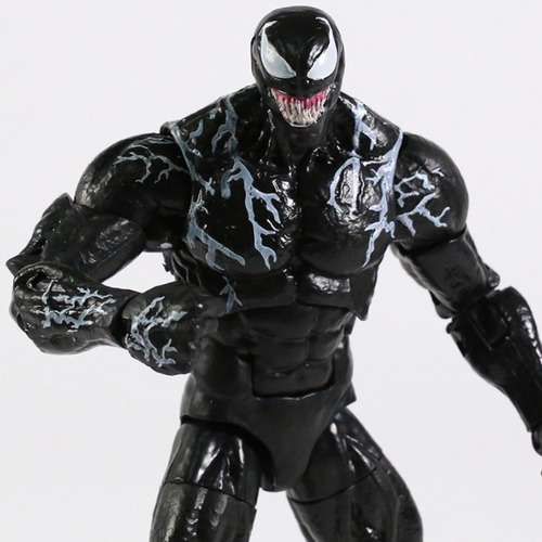 Imagen 3 de 6 de Figura De Acción Venom Revoltech Spider Man Juguetes Colecci