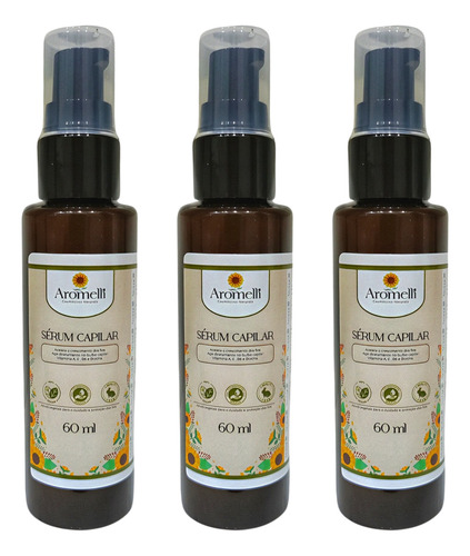 Kit 3 Sérum Crescimento Capilar 100%vegano 60ml