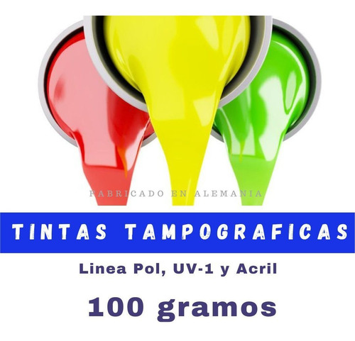 Tinta Para Tampografia Línea Pol, Uv-1 Y Acril 100g