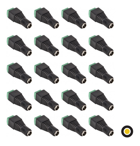 Imagen 1 de 7 de Ficha Conector Plug Alimentación Hembra Ofgold Camaras X20