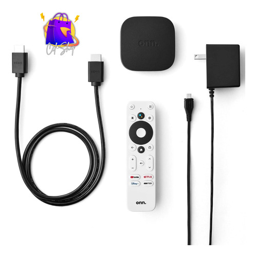 Onn. Tv Box Watch Onn 4k Negro Estándar
