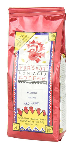 Puroast Acid Low Coffee Avellana Sabor A Café De Goteo Grind