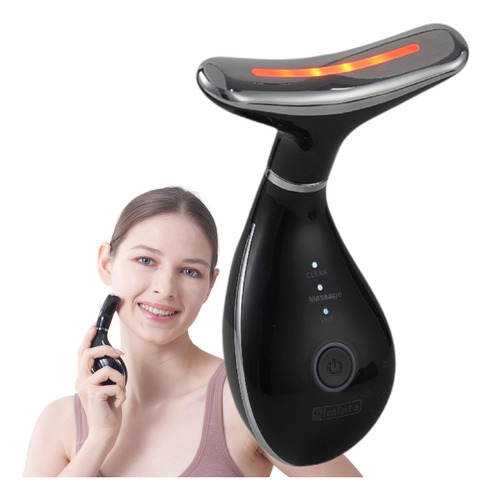 Masajeador Facial Viminto 3 En 1 Con Calor, Vibración Y Luz