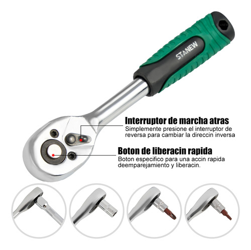 Juego De Herramientas Autocle 65 Pz Stanew Con Estuche Dados