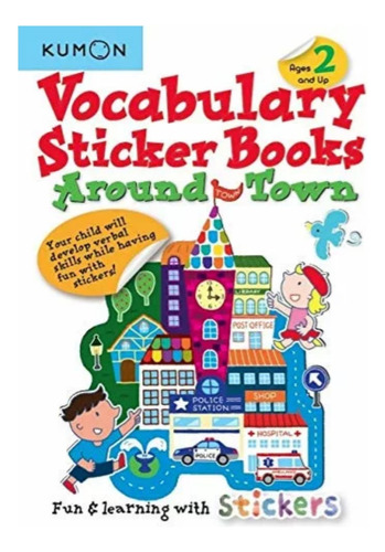 Libro Kumon Actividades Con Stickers La Ciudad En Ingles 