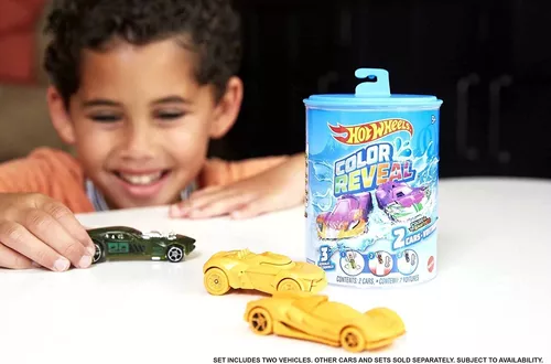 Hot Wheels Carrinho Reveal Muda de Cor na Água GYP14 Mattel em