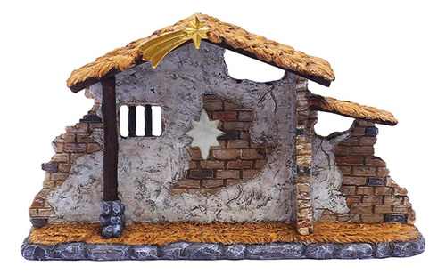 . Figura De Resina For Adorno De Cobertizo De La Natividad