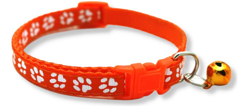 Collar Para Gatos De Algodón Ajustable Sonoro Con Cascabel