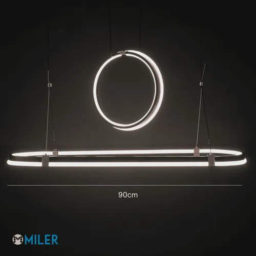 Lampara Colgante Luz Led 72w Diseño Moderno Living Oriana