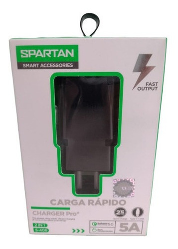 Cargador Completo Pared Celular Tablet Cable Usb Tipo C 5a