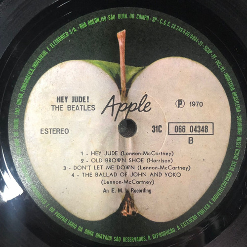 Lp Vinil The Beatles Hey Jude C/ Encarte (Usado)