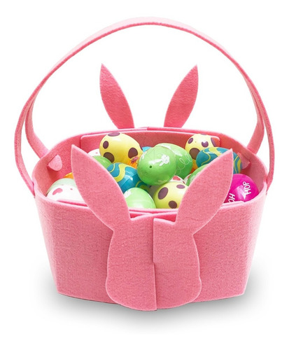 Canasta De Conejo Para Pascua Easter Huevitos En Fieltro