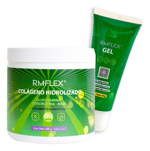 1 Gel Glucosamina Rmflex +1 Colágeno Rmflex 100% Original