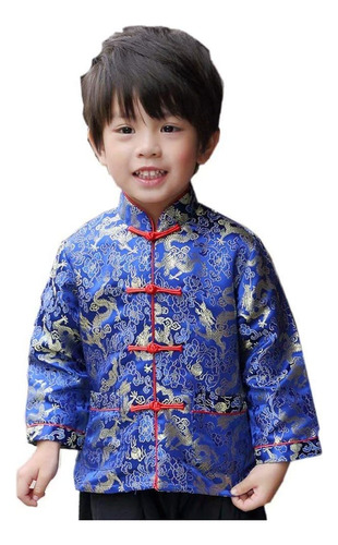 Little Boys Dragon Tang Coat Ropa China De Manga Larga Disfr