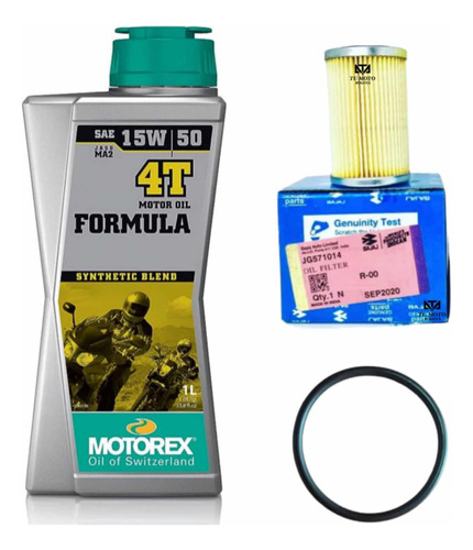Aceite Motorex Formula 15w-50 + Filtro De Aceite + Oring