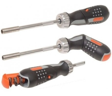 Set Bahco Destornillador Mango Giratorio Y 3 Llaves Crique