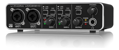 Interfaz De Audio Behringer Umc202 Negra