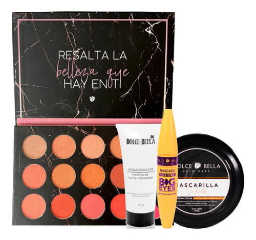 Set De Maquillaje Diario 4 Unidades Dolce Bella - Bv -