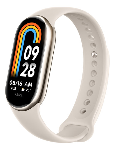 Xiaomi Smart Band Mi Band 8 Color De La Caja Blanco Color De La Malla Blanco Color Del Bisel Blanco