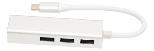 Adaptador Usb C A Ethernet Rj45 3 Puertos Usb3.0 De Alta Vel