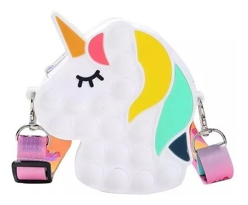 Cartera Infantil Pop It Unicornio Carterita Monedero Niñas