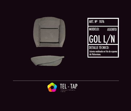 Asiento Butaca Relleno Vw Gol