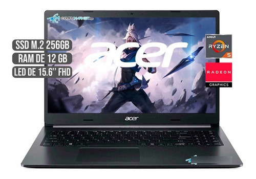 Portátil Acer Aspire Amd Ryzen 5 5500u Ssd 256gb Ram 12gb
