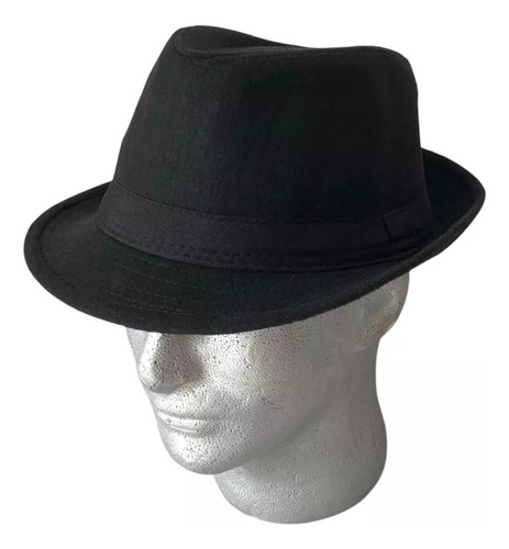 Sombrero Fedora Tango Gardelito Chambergo Fieltro 24045 Negro 57-59 Unico 24045