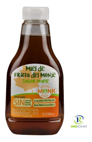 Miel Monk: Miel De Fruta Del Monje Sabor Maple 250 Ml.