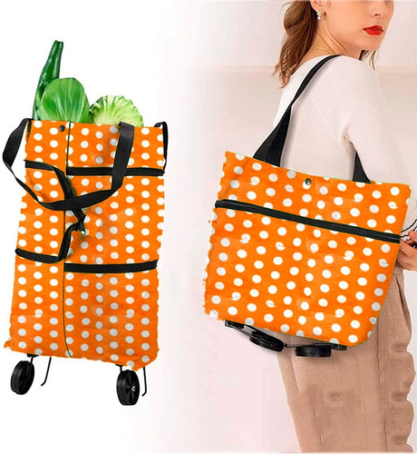 Imagen 4 de 5 de Bolsa Para Super Con Rueditas Varios Modelos Kipro Bag2021