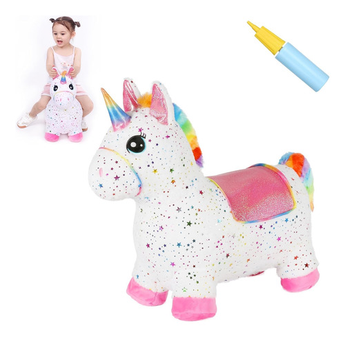 Inpany Caballo Hinchable De Unicornio Para Niños Pequeños.