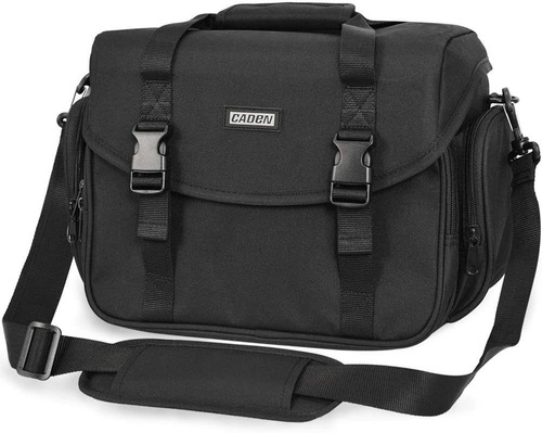 Bolso Funda Para Camara Caden Bandolera Impermeable Negro