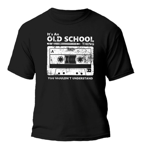 Remera Old School Cassette Retro 100% Algodón