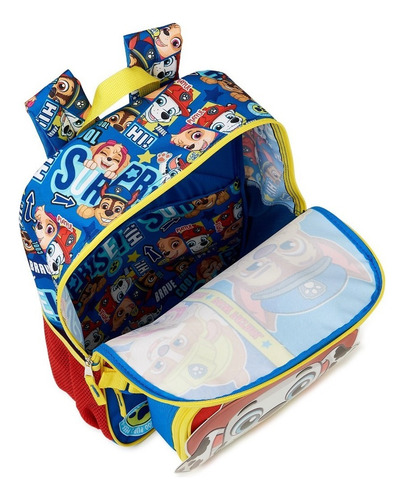 Mochila infantil importada Paw Patrol com lancheira