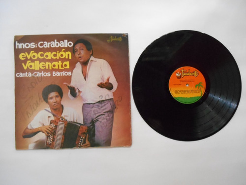 Lp Vinilo Hnos Caraballo Evocación Vallenata Colombia 1982