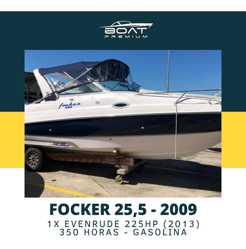Imagem 1 de 8 de Focker 255, 2009, 1x Evenrude 225hp - Carbrasmar - Ventura