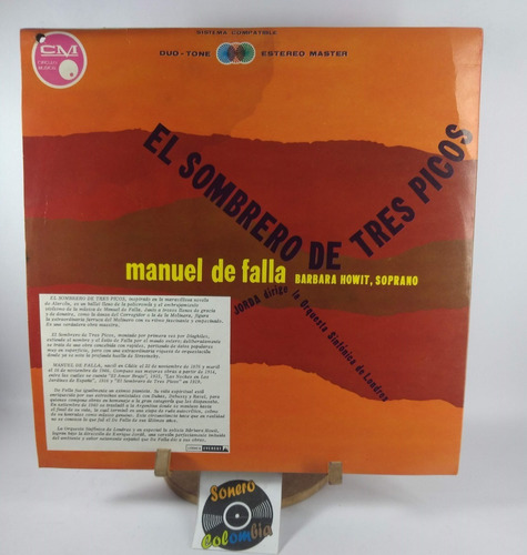 Lp Vinyl Manuel De Falla - El Sombrero  - Sonero 