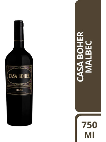 Vino Casa Boher Malbec 750ml- Oferta Flex