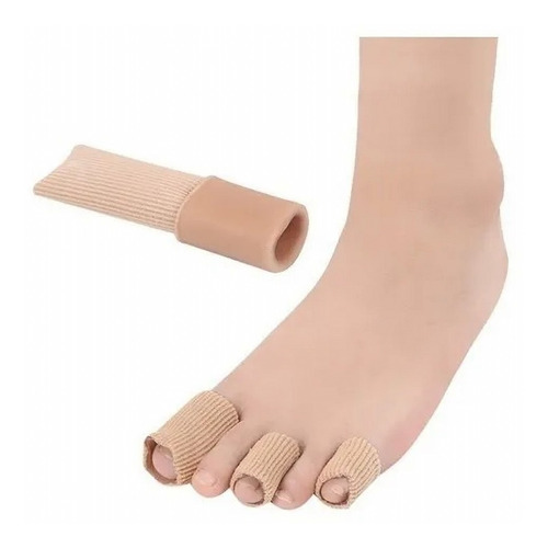 Imagem 1 de 8 de Tecido Gel Tubo Bandagem Protetor Dedo Pé Pés Mãos Dedos