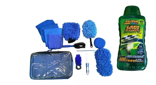  Kit de lavado de autos, kit de limpieza de automóvil,  suministros de lavado de autos construido para el lavado de autos perfecto  Kit de herramientas de limpieza kit completo de cuidado