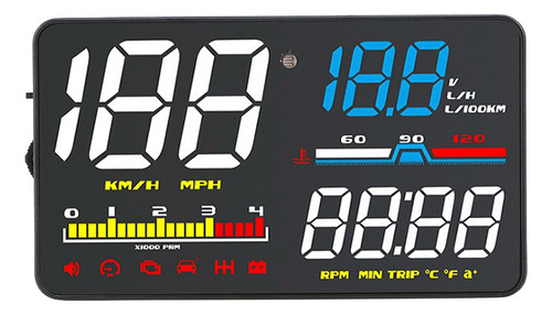 A Velocímetro, Proyector De Parabrisas, Pantalla De Coche,