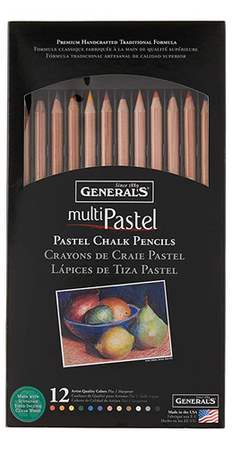 General Pencil -12a - Lápices De Tiza En Colores Pastel, 1.