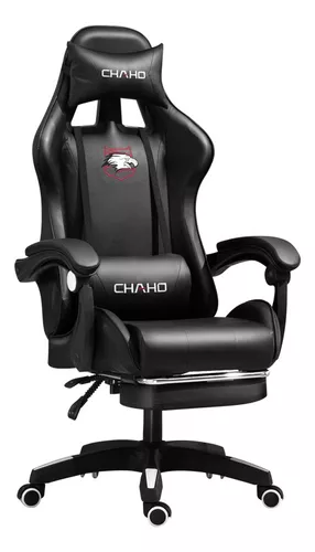 Cadeira Gamer Escritório Ergonômica Giratória Massageadora (Preta