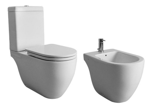 Combo Sanitarios Fontana C/ Bidet 1 Agujero Ferrum R Ospital