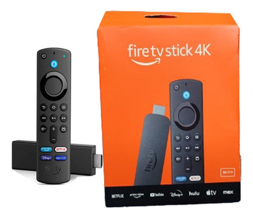 Fire Tv Stick 4k Ultra Hd Alexa Wi-fi 6 Rápido E Inteligente Preto De Voz